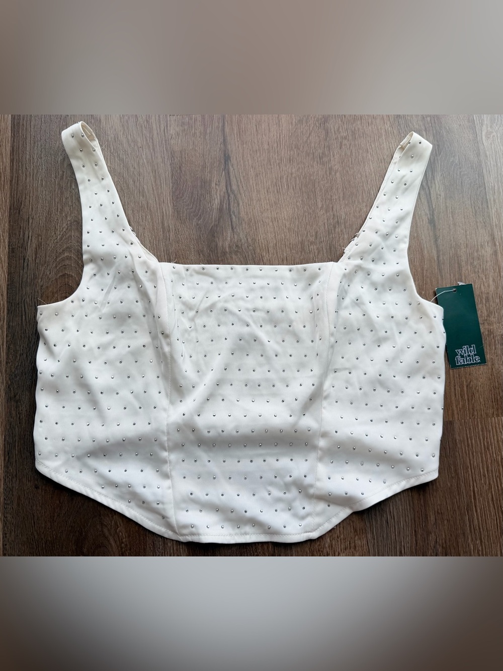 🆕 WILD FABLE  | Rhinestone Corset | Crop Top | Y2K | Party Top